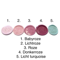 Gekleurd 'cadeautjes' cadeaudoosje met zegel