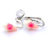 Clipoorbellen ijsje lichtroze, knopje