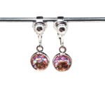 Clipoorbellen zeemeerminschubben mini lichtroze, hangoorbellen