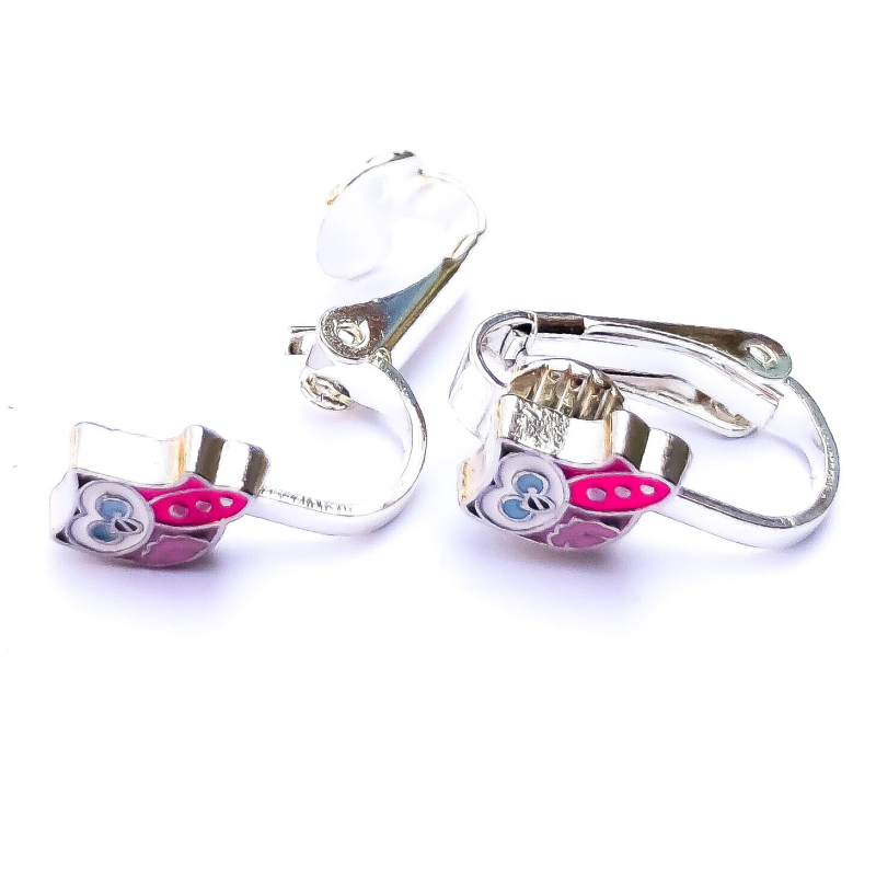 Clipoorbellen uiltjes roze, knopje