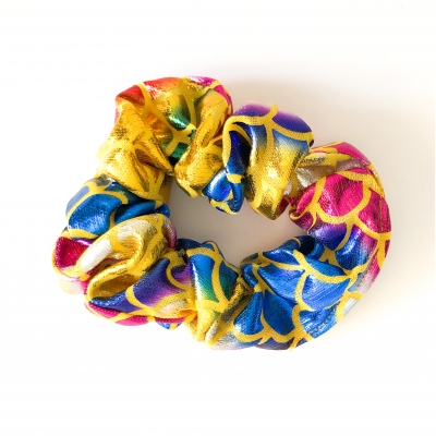 Scrunchie zeemeermin geel Scrunchie zeemeermin geel