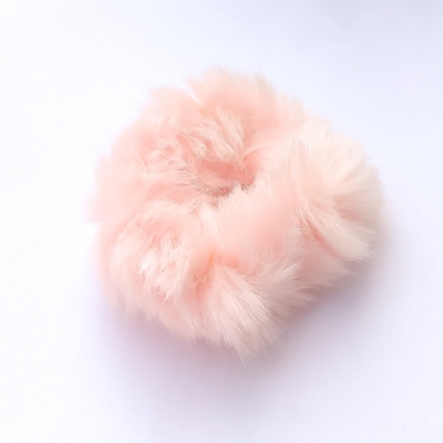 Scrunchie fluffy, lichtroze Scrunchie fluffy, lichtroze