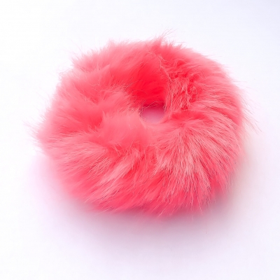 Scrunchie fluffy, roze Scrunchie fluffy, roze