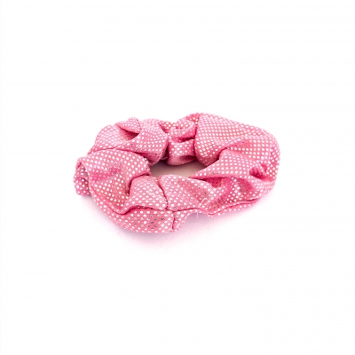 Scrunchie lichtroze grote glitters Scrunchie lichtroze grote glitters