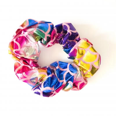 Scrunchie zeemeermin roze Scrunchie zeemeermin roze
