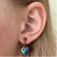 Regenboog hartje bol, hangoorbellen