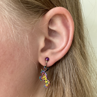 Regenboog unicorn origami, hangoorbellen