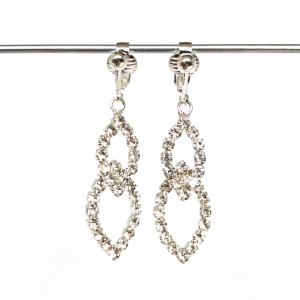 Clipoorbellen dubbele druppels chique, hangoorbellen