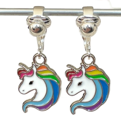 Clipoorbellen eenhoorn unicorn regenboog, hangoorbellen