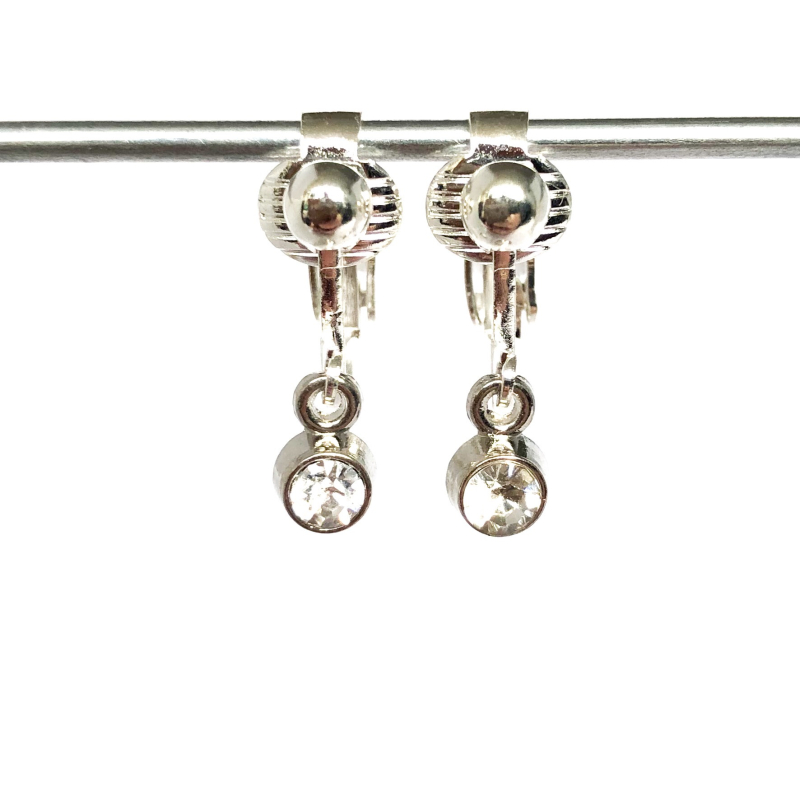 Clipoorbellen miniglitter blank, hangoorbellen