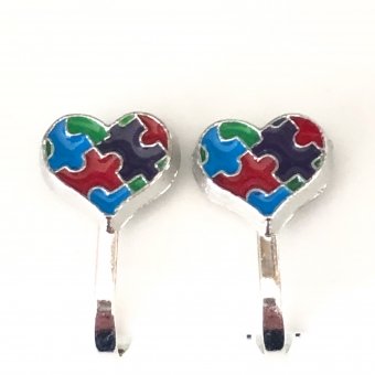 Clipoorbellen hartje puzzel, knopje