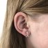 Clipoorbellen sterretje glitter luxe, knopje