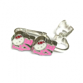 Clipoorbellen Hello Kitty LOVE, knopje