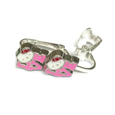 Clipoorbellen Hello Kitty LOVE, knopje